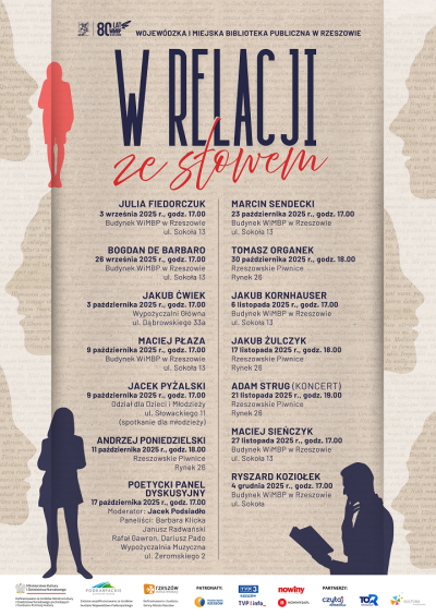 Grafika promująca projekt W relacji ze słowem